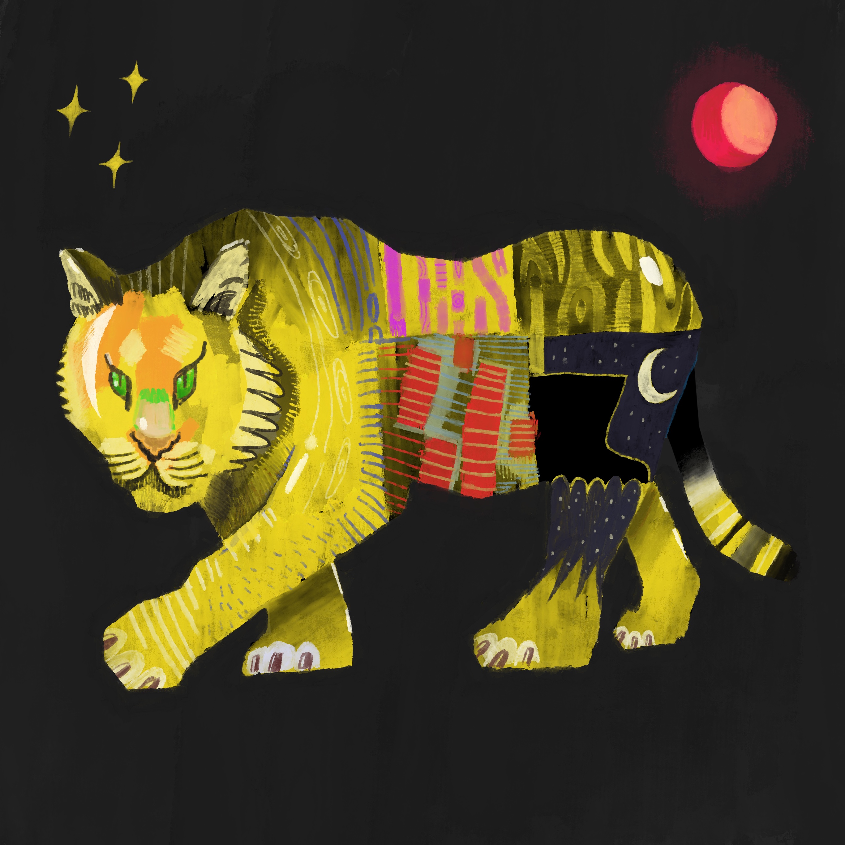 André Gábor illustration – mixed media artwork