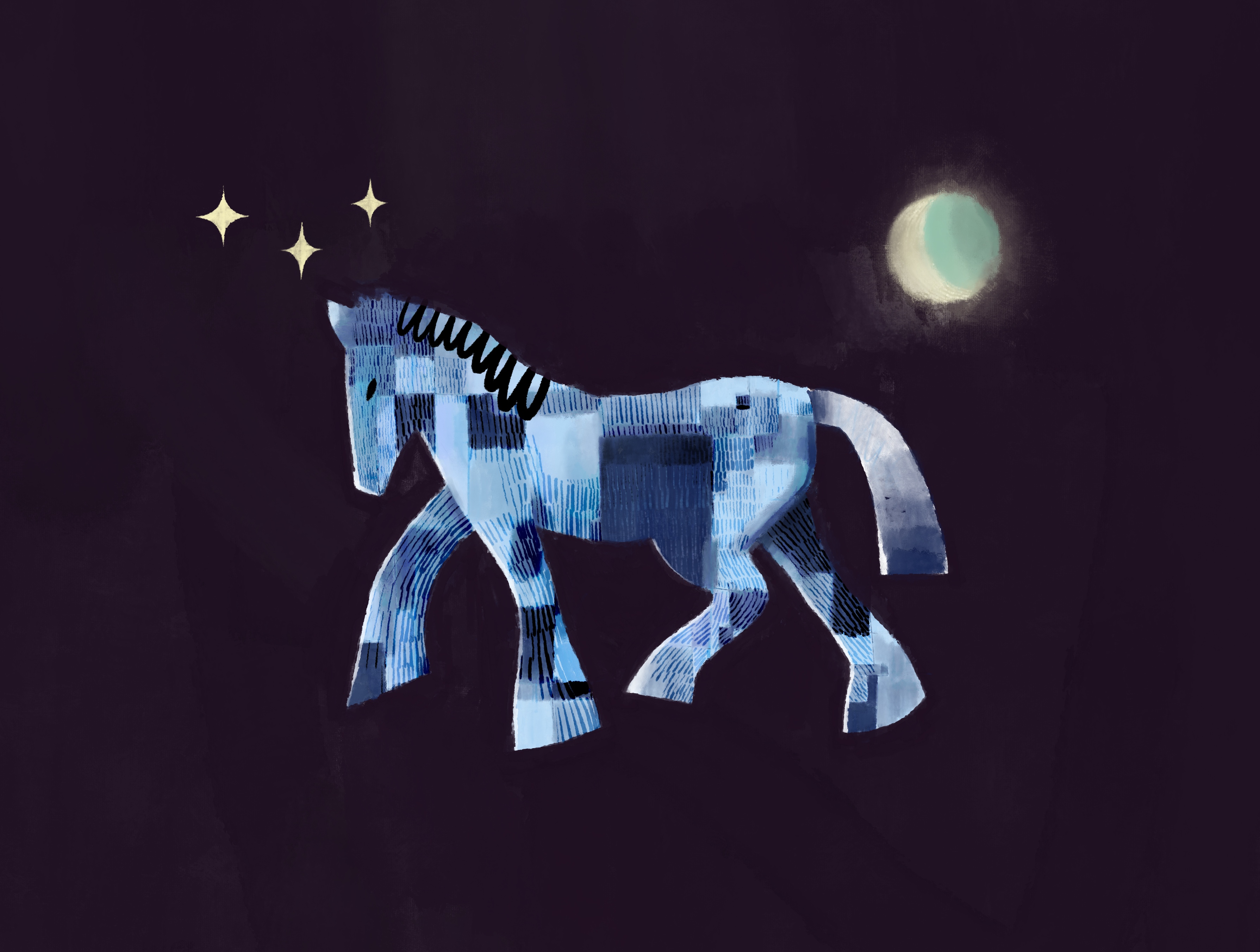 André Gábor illustration – mixed media artwork