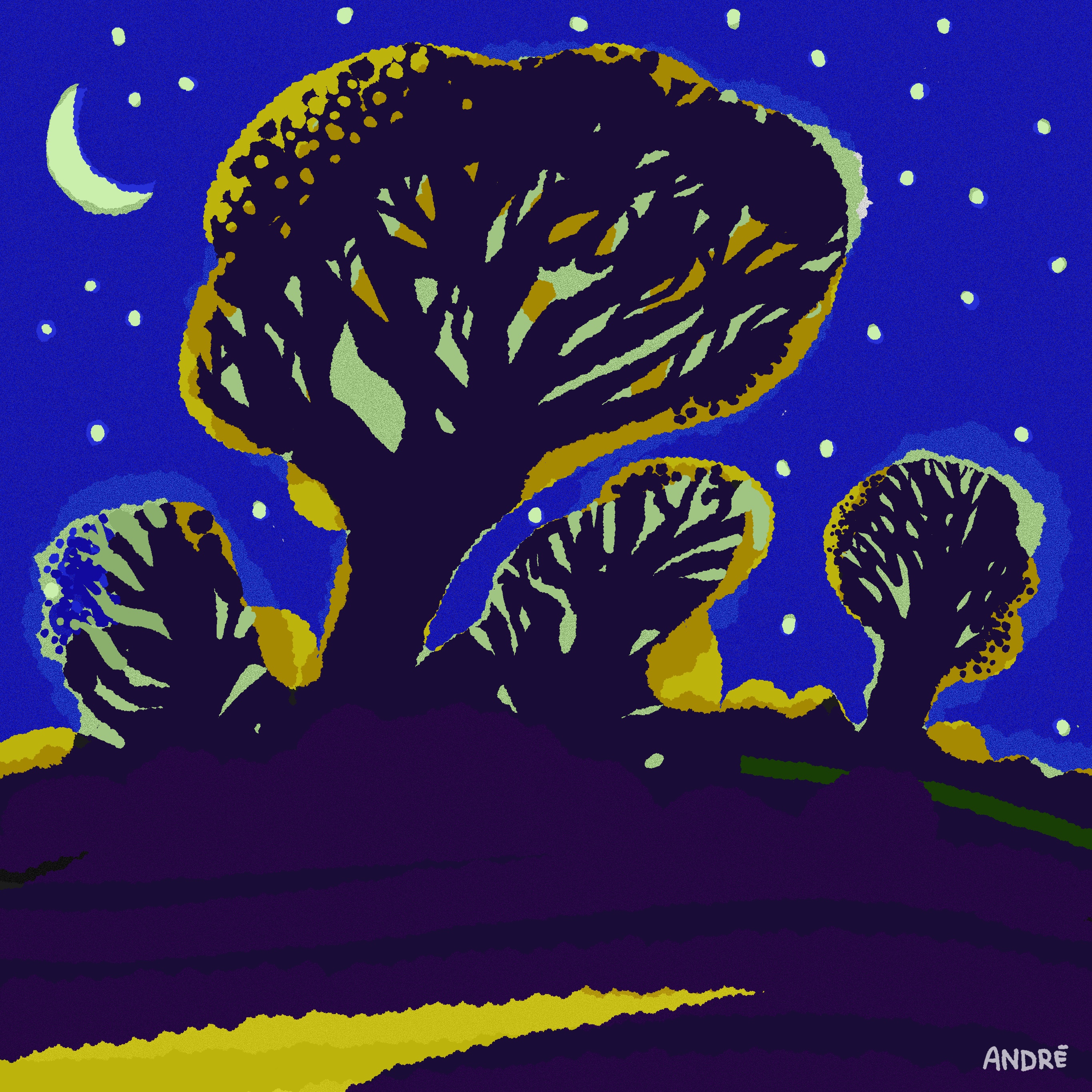 André Gábor painting – original artwork