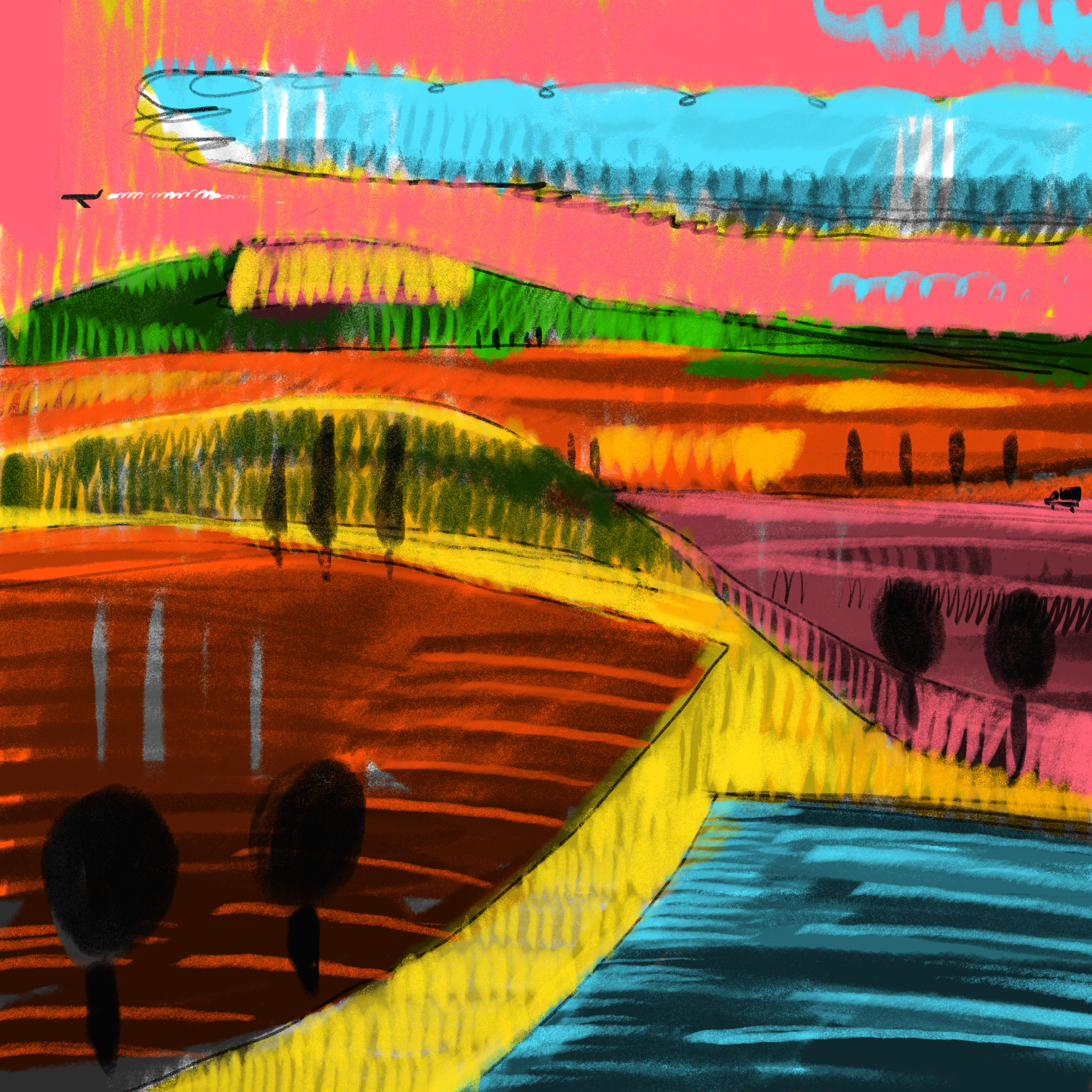 André Gábor painting – original artwork