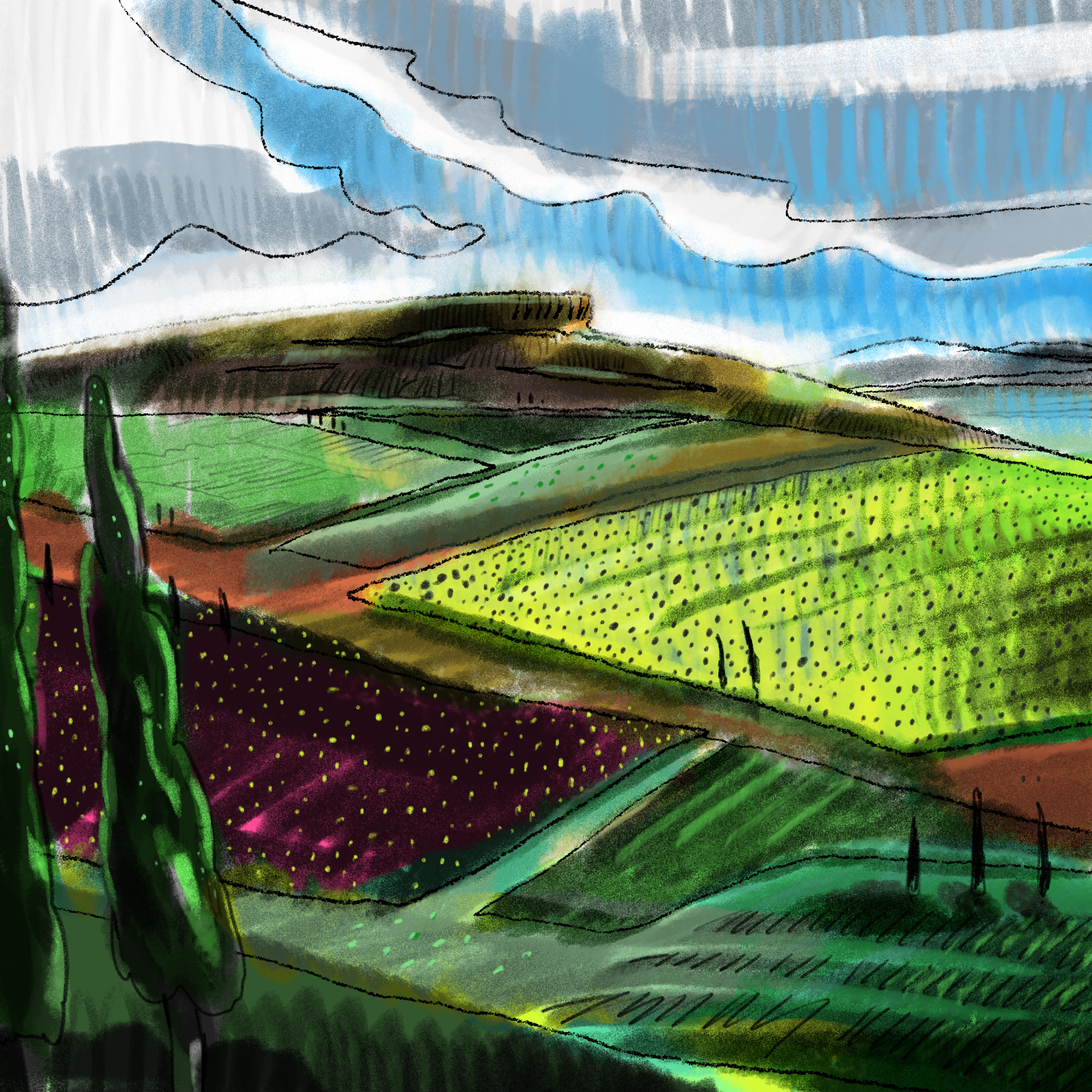 André Gábor painting – original artwork