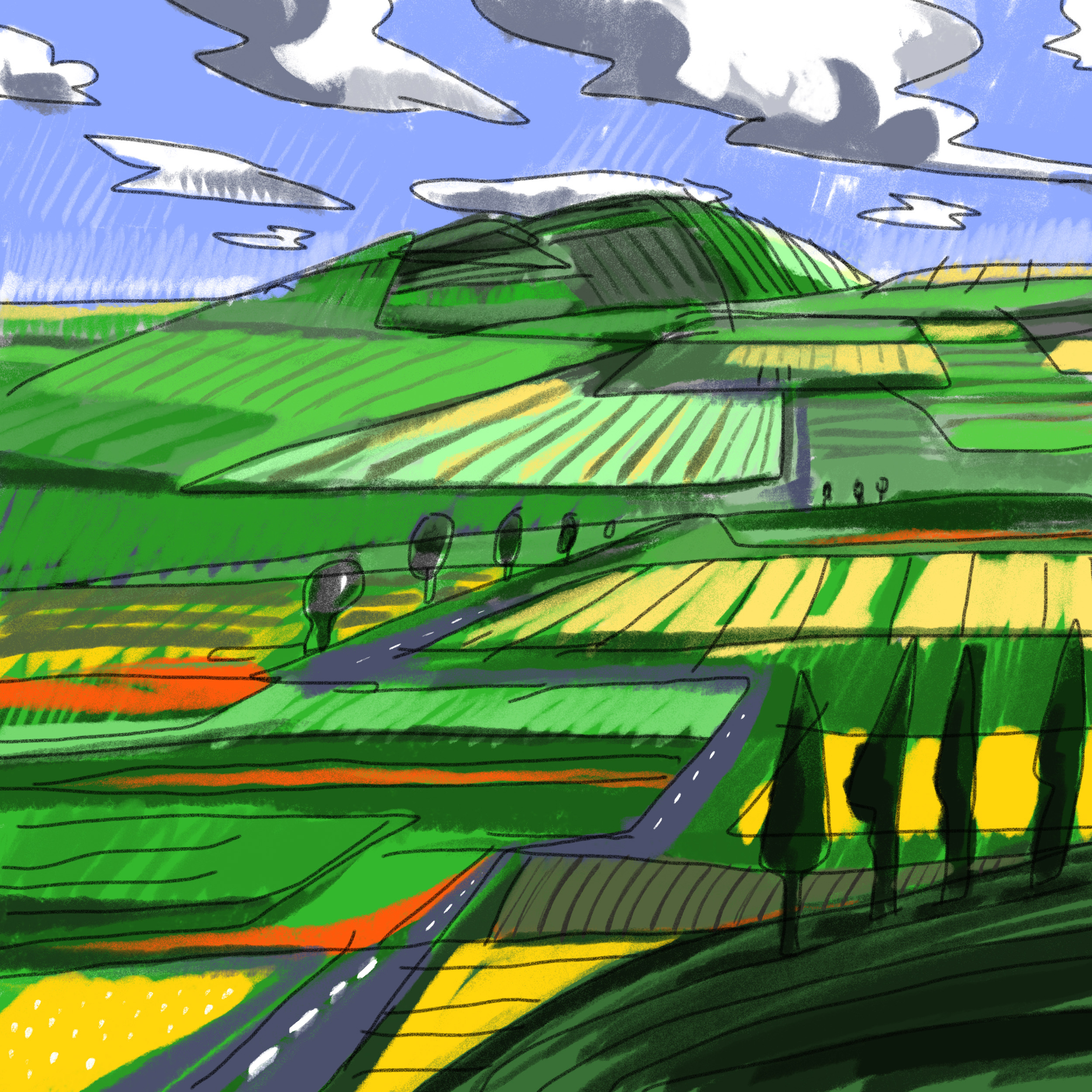 André Gábor painting – original artwork