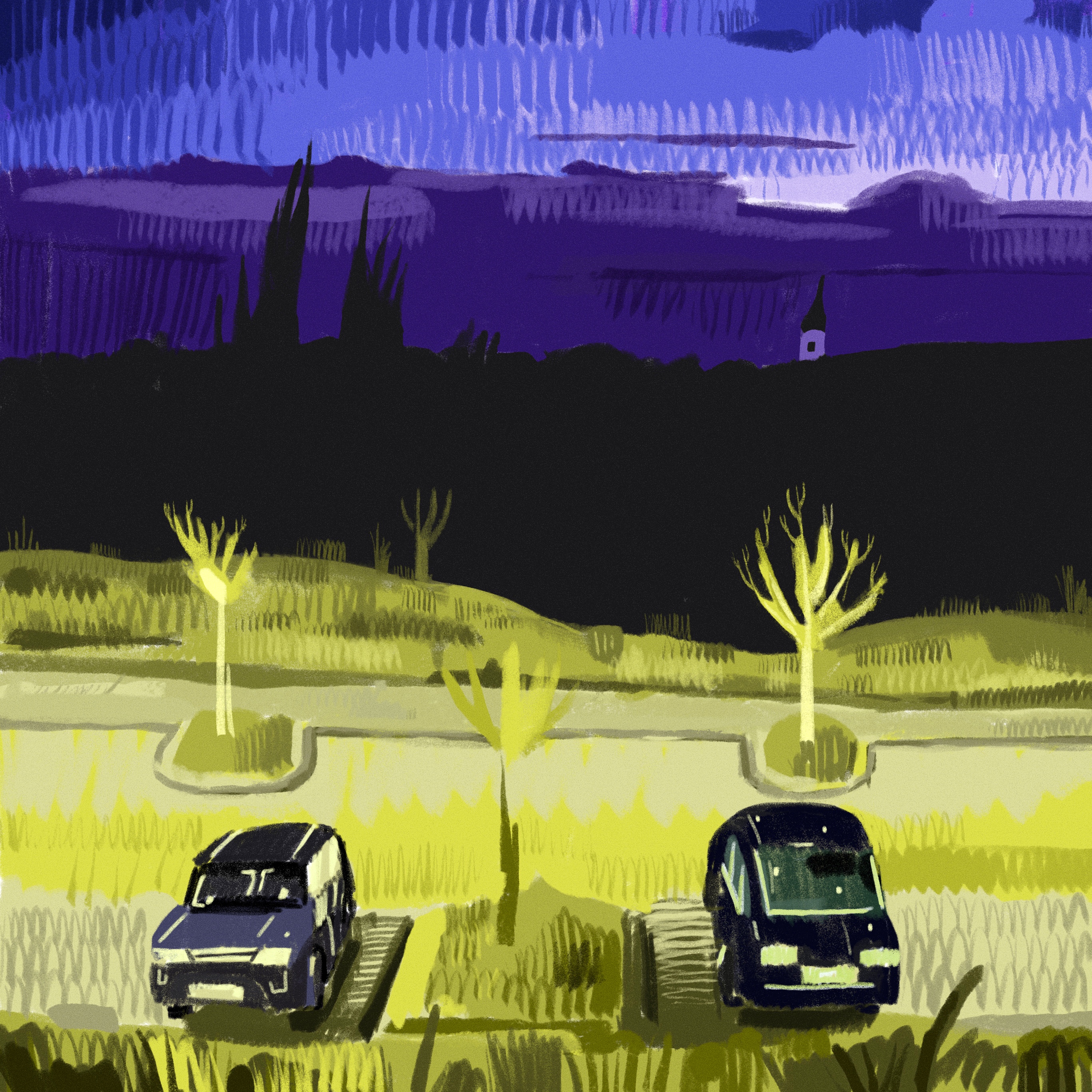 André Gábor painting – original artwork