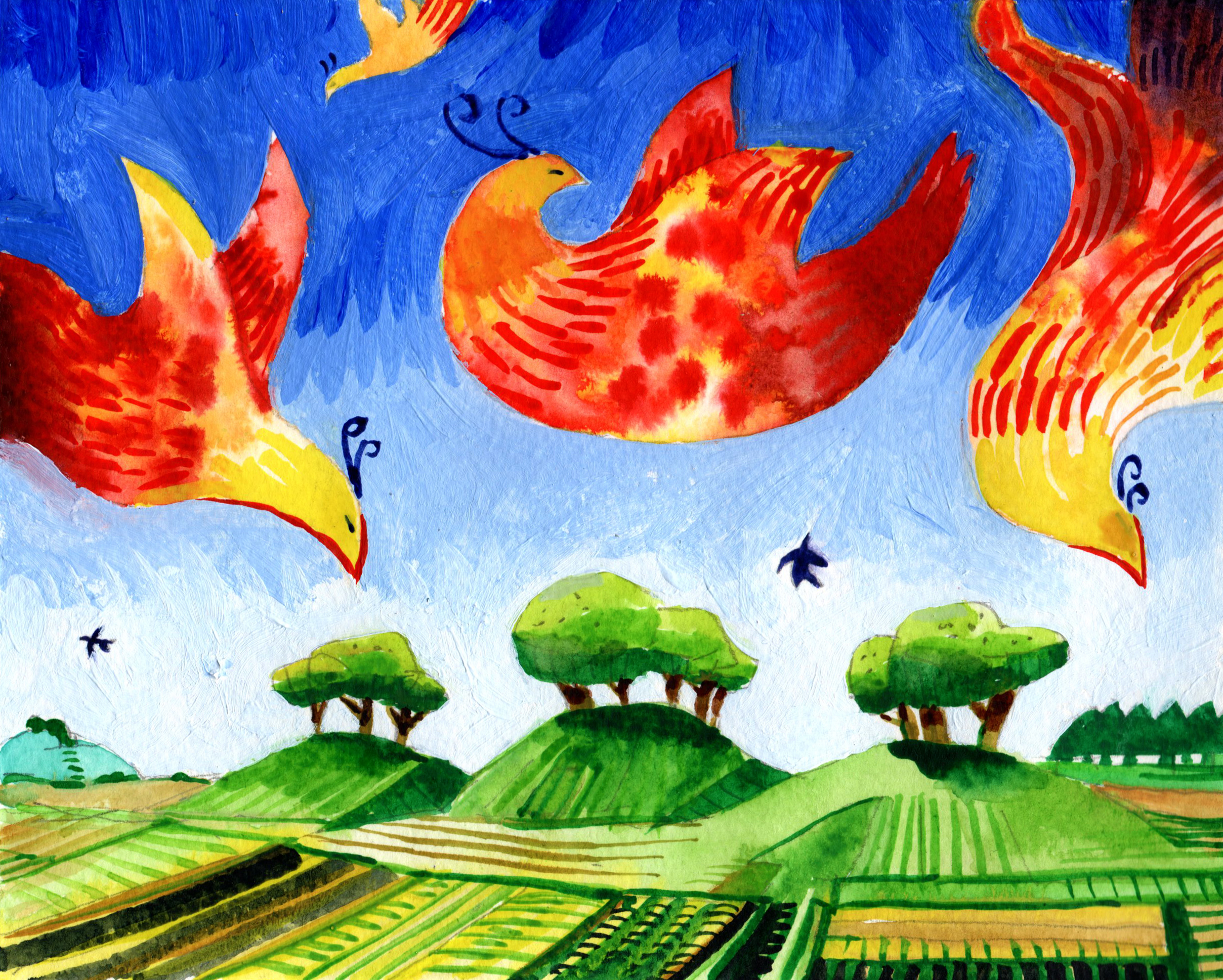 André Gábor painting – original artwork