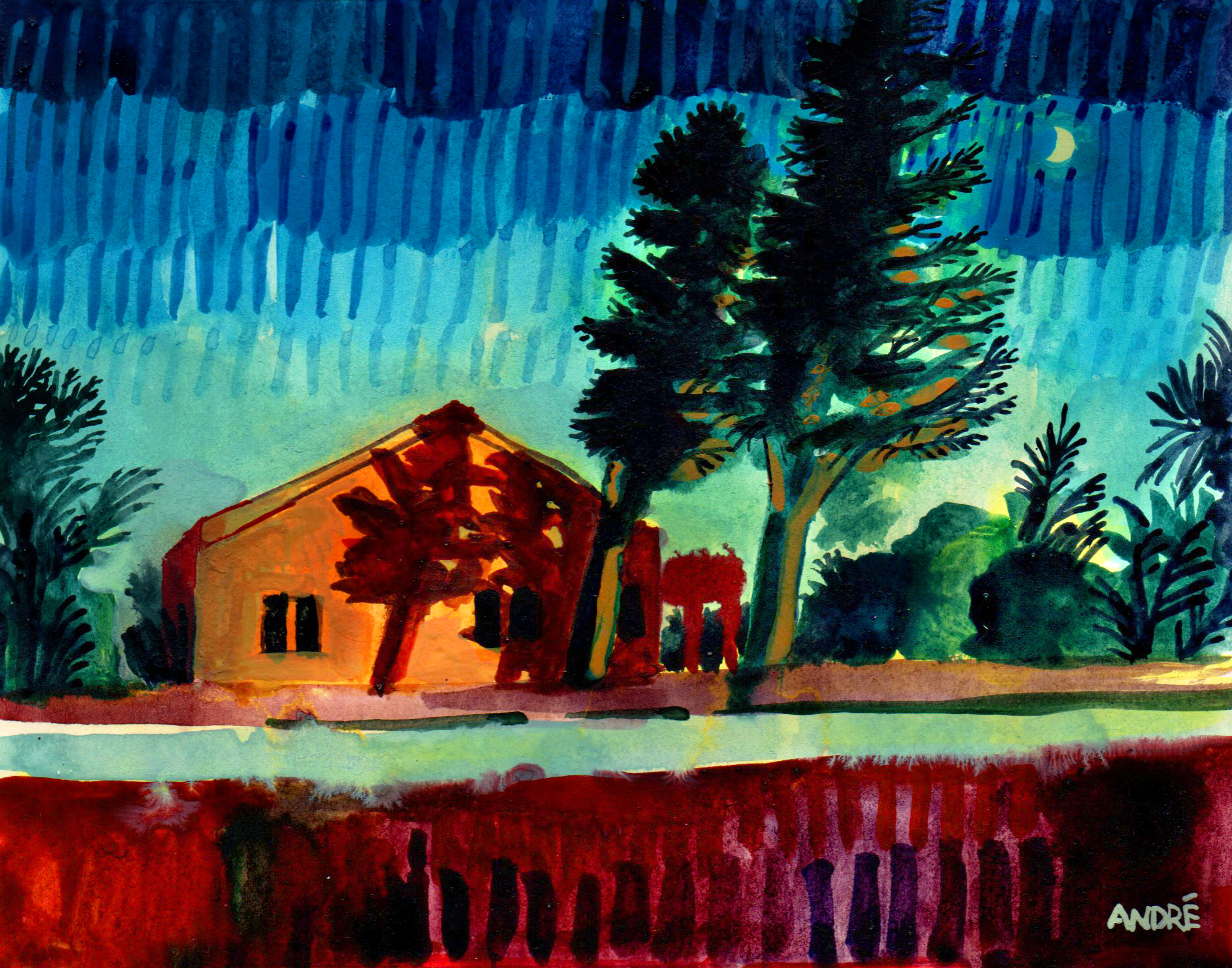 André Gábor painting – original artwork