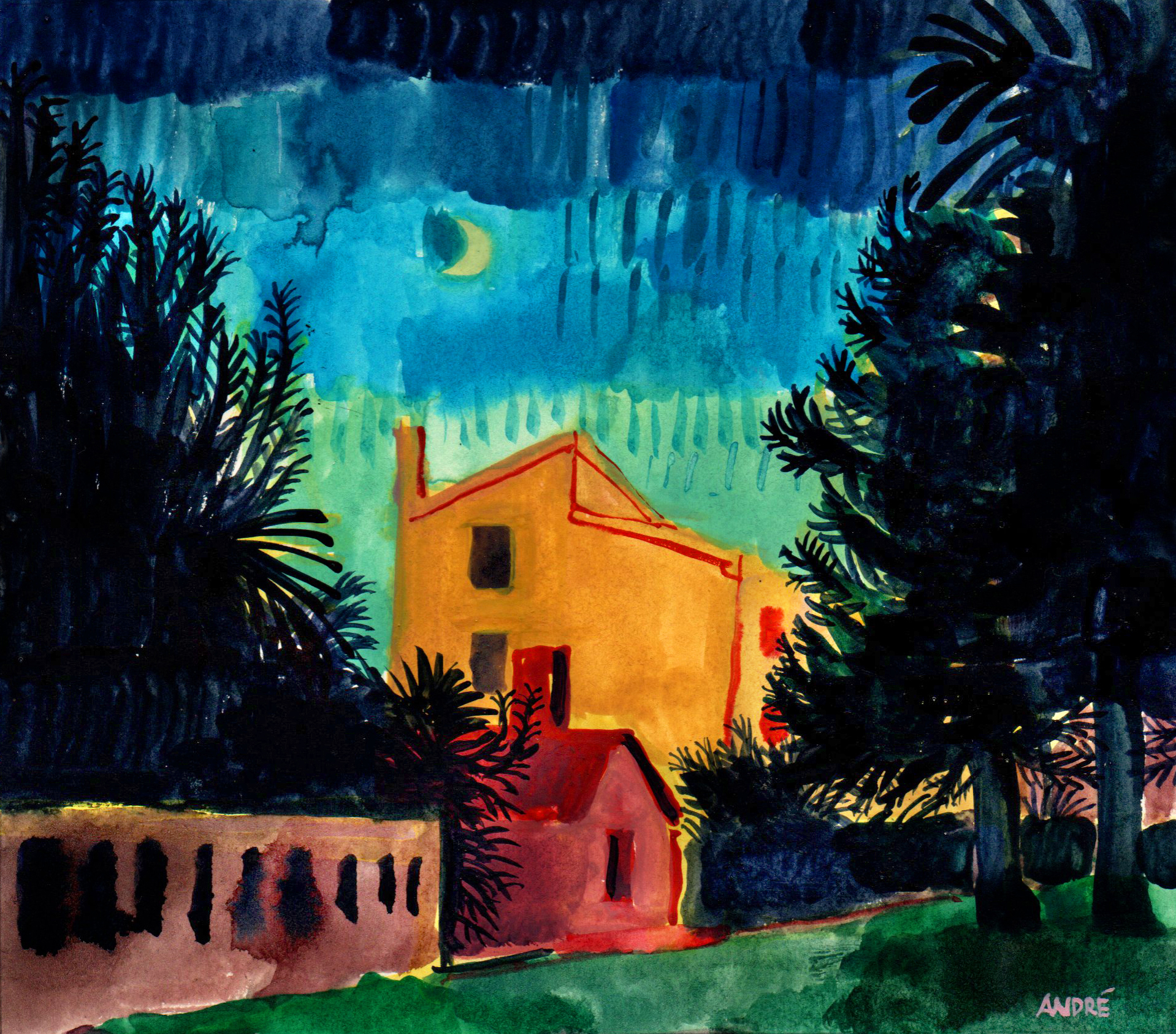 André Gábor painting – original artwork