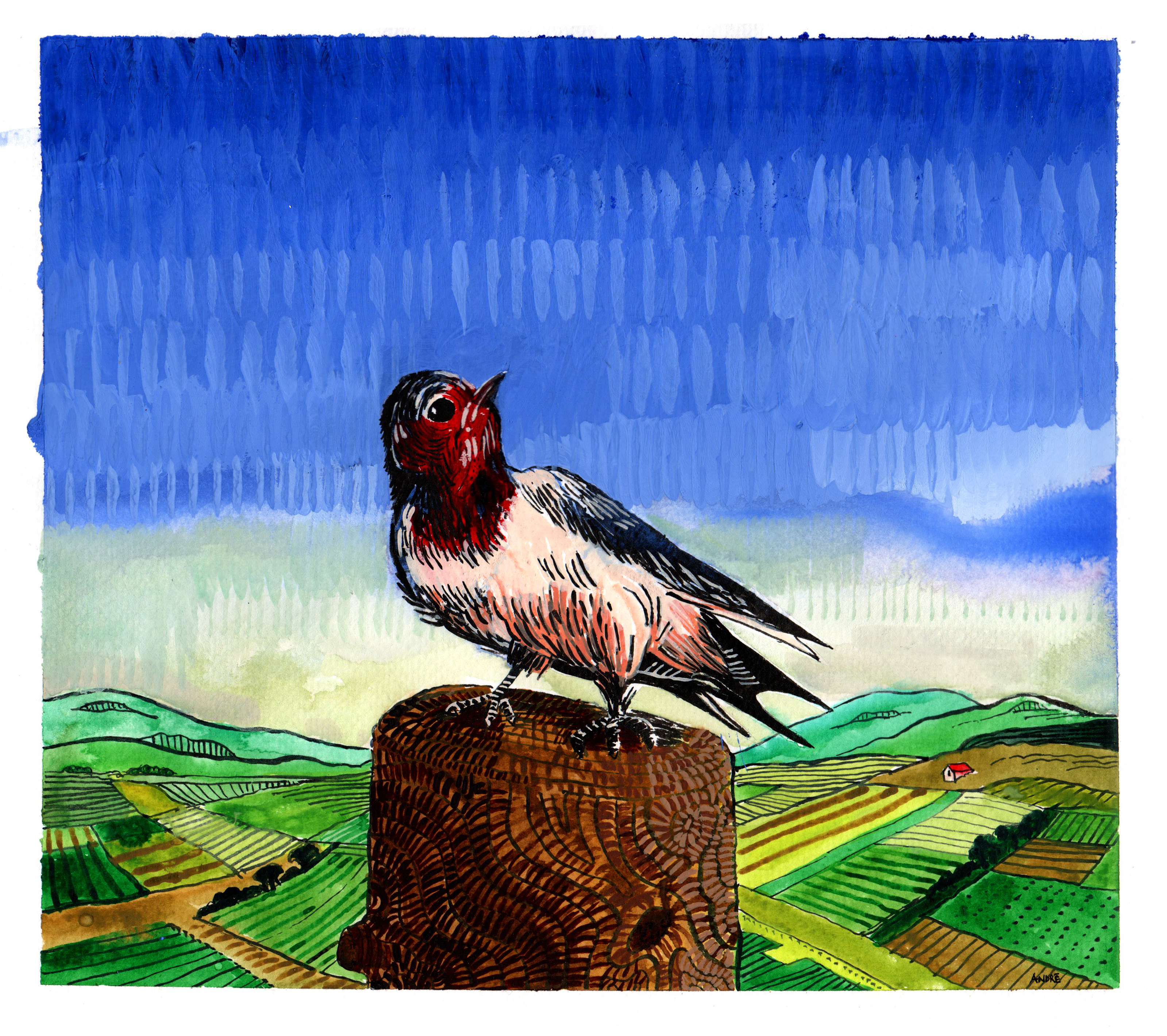 André Gábor painting – original artwork