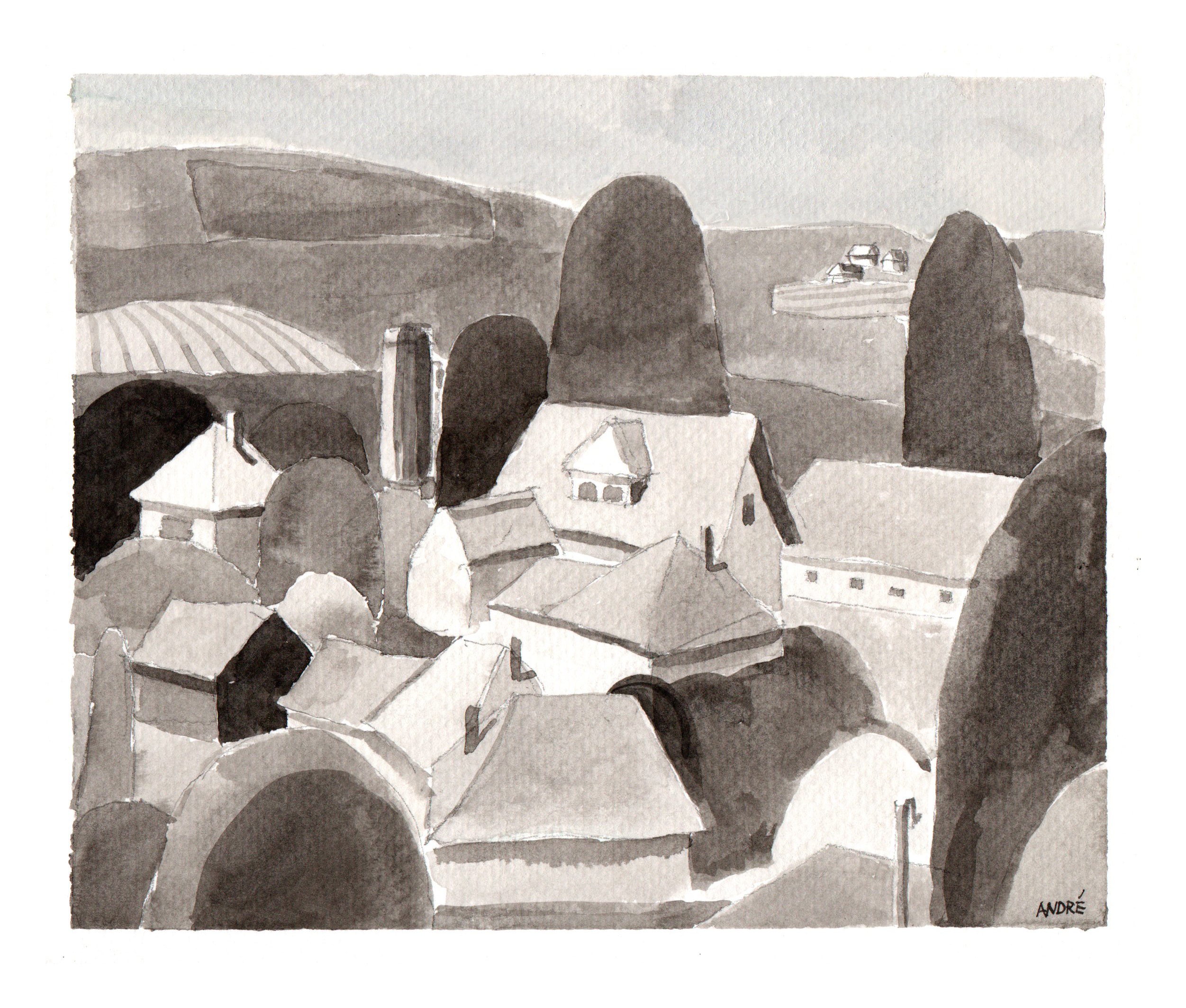 André Gábor painting – original artwork