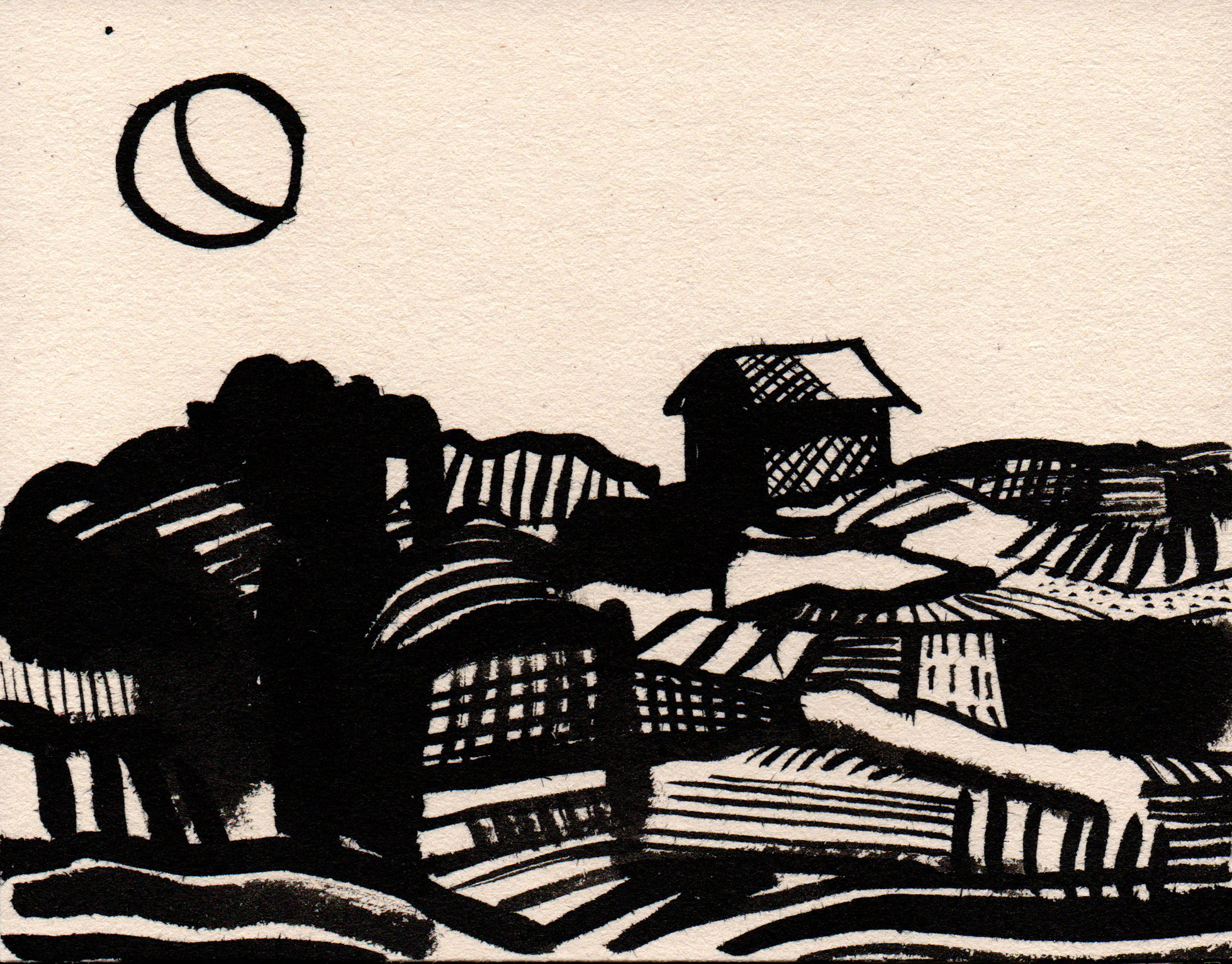 André Gábor painting – night scene